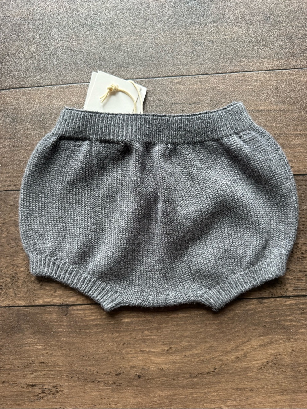Zara Gray Knit Baby Bloomers